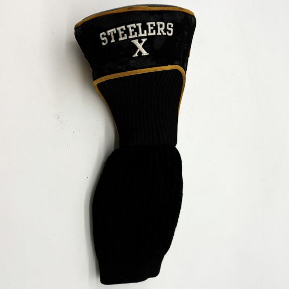 Vtg Pittsburgh Steelers Super Bowl X Golf Club Head Cover Golfing Wood Driver - Picture 3 of 9